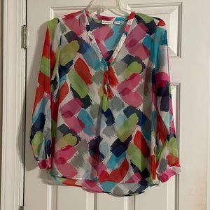 Beautiful Liz Claiborne paint blouse